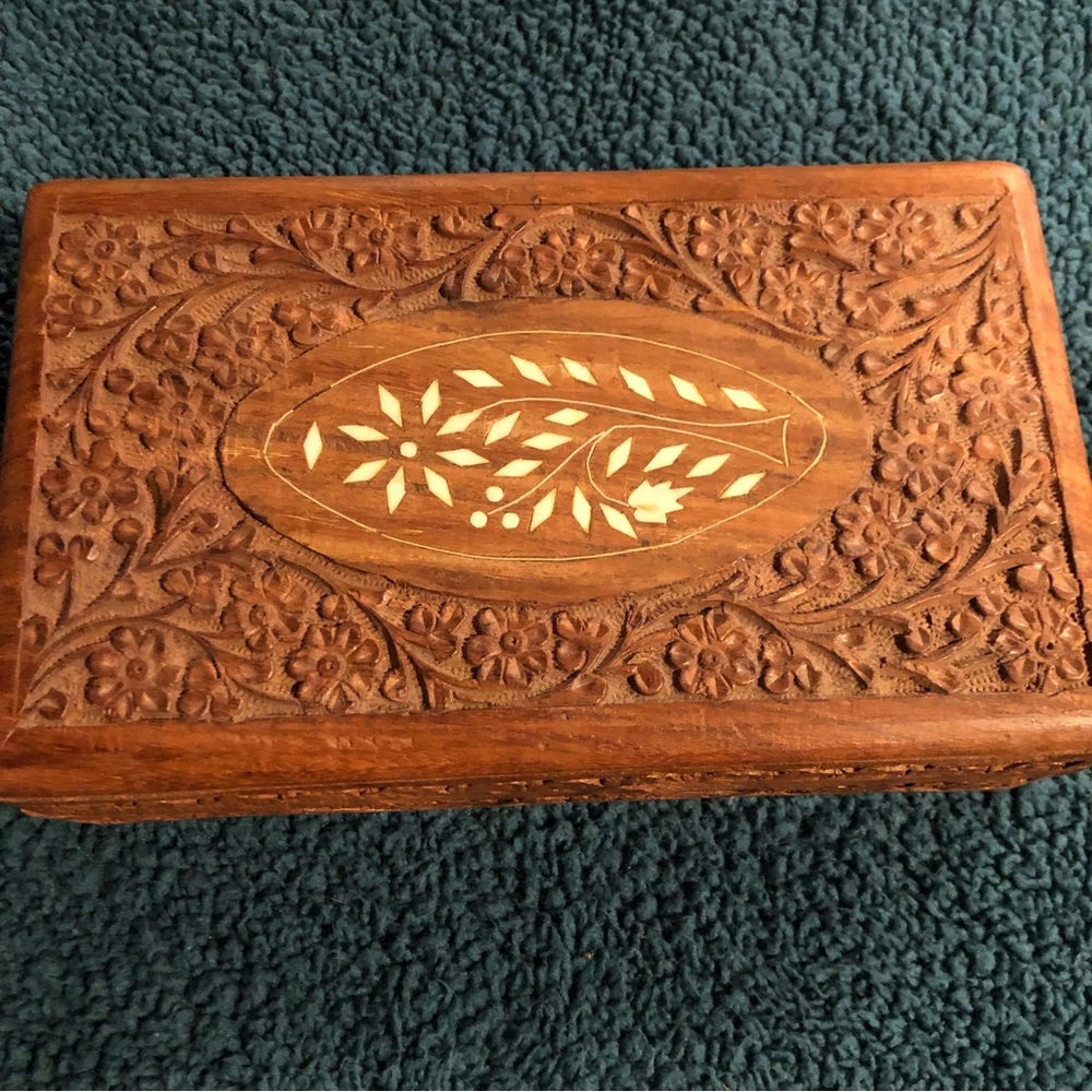 Ornate vintage trinket box